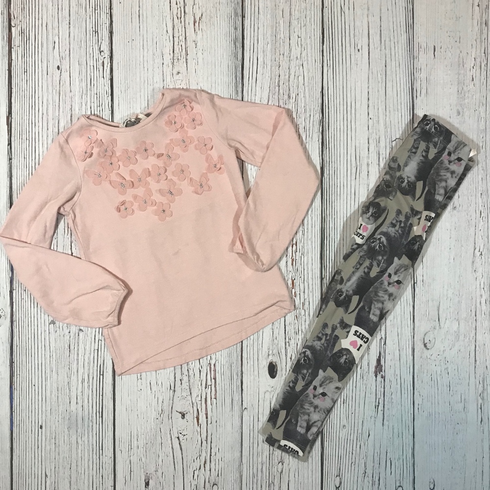 Girls H&M I Love Cats Set
